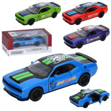 машина Kinsmart мет. DODGE SRT DEMON, відч. двері, гум. кол., в кор. 16х7х7,5см.  KT 5461 W  (24)