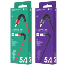 кабель Borofone USB to iP nylon 1м. 2,4A  BX32