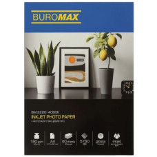 фотопапір Buromax PRO глянцевий А4/180гр./ 60арк.  ВМ.2220-4060К  (22)