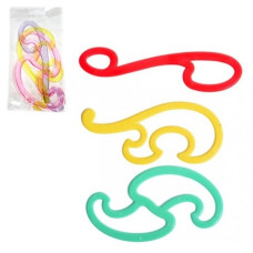 набір лекал малих 3шт. в кул.  (250)