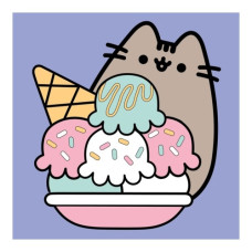 картина за номер. Santi з LED-підсвіткою 25х25см. "Пушин Морозиво"  955013