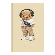 блокнот А6 80арк. інтегр. обкл., Soft Touch, клітинка  А6-IC-080-7076К  (24)