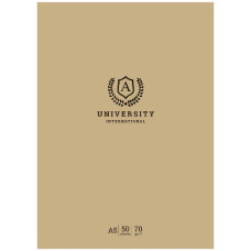 блокнот А5 50арк. склейка, крафт, ВД-лак, клітинка  A5-GB-050-829К  (96)