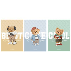 блокнот А6 50арк. склейка, мат. лам., білий блок, клітинка "Student"  A6-GB-050-832К  (240)