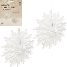 набір підвісних паперових новорічних прикрас 2шт "Сніжинка"  CG-11/123509  (12/240)