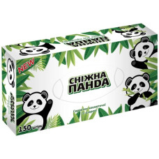 серветки косметичні Сніжна панда двошарові 150шт. в кор.  (30)