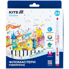 фломастери Kite Superwashable 24кол.  К-1153  (6/48)