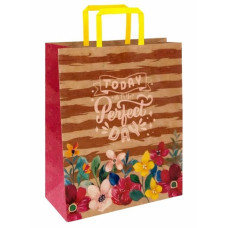 пакет подар. Bourgeois паперовий 32х15х38см. крафт коричневий  KGB 323815-34  (10/100)