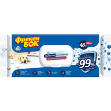 серветки вологі господарчі Фрекен Бок антибактеріальні 48шт. з клапаном  (12)