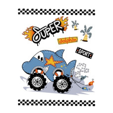 алмазна мозаїка Ідейка 15х20см. "Машина-дельфін" без підрамника  AMV1231