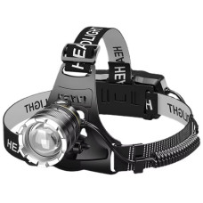 ліхтарик налобний на 2 акум. 18650, zoom, IPX65, ЗП Type-C  A16-GT