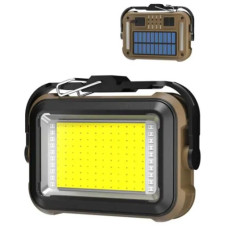 ліхтарик кемпінговий з Li-Ion акум., White+Yellow+Red+Blue, сонячна батарея, ЗП Type-C  TZD-01-COB