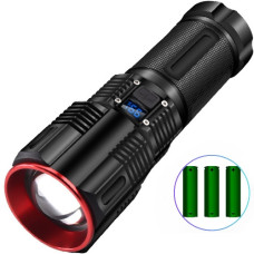 ліхтарик на 3 акум. 18650, Powe Bank, ЗП Type-C, zoom  2211-TG