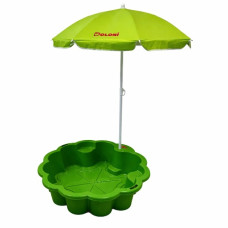 пісочниця-басейн "Квітка" Doloni-toys з парасолькою зелена  01235/05