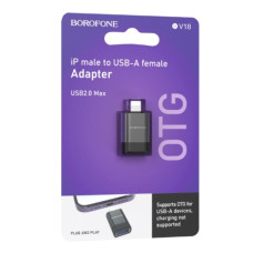 адаптер Borofone iP male to USB female USB2.0  BV18