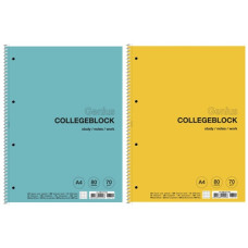 коледж-блок А4 Школярик 80арк. на спір., мат. лам., кремовий блок, кліт.  А4-080-6716К  (36)