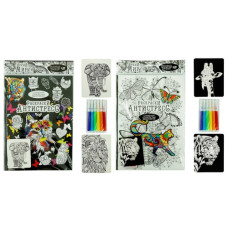 набір д/творч. Danko toys "Розмальовка-антистрес з фломастерами"  RA-01-01,01-02  (40)