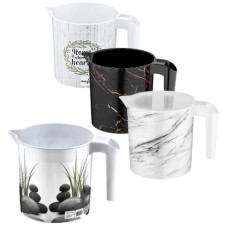 ківш пластмасовий 1,4л. з декором  OZER-M-007  (72)