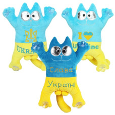 м`яка іграшка Копиця Кіт Саймона патріотичний 28см.  00971-4