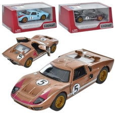 машина Kinsmart мет. 1966 FORD GT40 MKII, відч. двр, гум. кол., в кор. 16х7,5х8см.  KT 5427 WF  (24)
