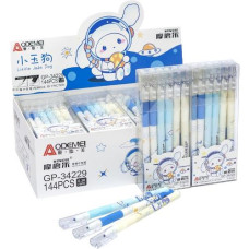 ручка GP-34229 "пиши-витирай" гелева синя 0,38мм.  (12/144/2304)