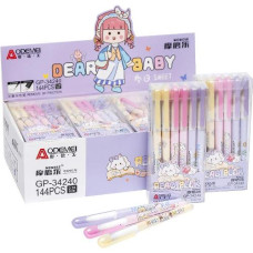 ручка GP-34240 "пиши-витирай" гелева синя 0,38мм.  (12/144/2304)