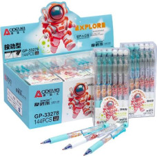 ручка GP-33278 "пиши-витирай" автоматична гелева синя 0,5мм.  (12/144/2304)