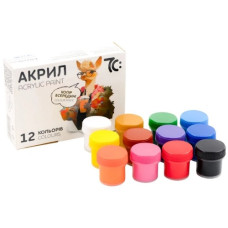 фарби акрилові Гамма (НВ) 7С  12кол./10мл.  7С51202  (12)