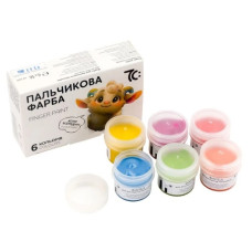 фарби пальчикові Гамма (НВ) "7С"  6кол.х16мл.  7С40601  (16)