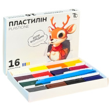 пластилін Гамма (НВ) "7С" 16кол./128гр. зі стеком  7С31602  (24)