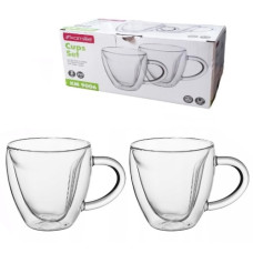 набір чашок Kamille 2шт. 250мл. з подвійними стінками  9006