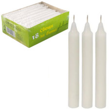 свічка столова біла, ціна за 1шт.  (18)