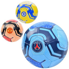 м`яч футбольний розмір 5, ПВХ, 300-320гр., клуби, в кул.  EV-3352  (30)