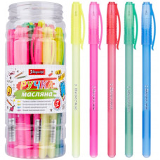 ручка в банці 1 Вересня "D`Fine" кульк. масл. синя 0,6мм.  411081  (30/600/2400)