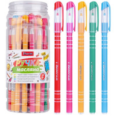 ручка в банці 1 Вересня "Delta" кульк. масл. синя 0,6мм.  411082   (30/600/2400)