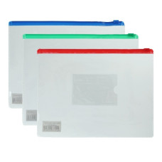 тека Buromax із пластиковою блискавкою А5 пласт. прозора  ВМ.3947-99  (12/240/960)