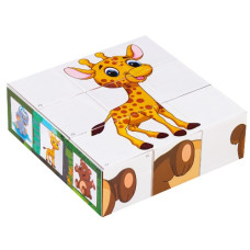 кубики "Кумедні тварини"  0415  (21)