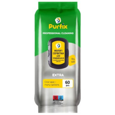 серветки вологі господарчі Purfix Extra для прибирання  60шт.  (12)