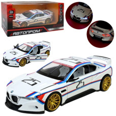 машинка мет. Автопром BMW CSL Hommage, відч. двері, звук, світло, в кор. 24х14х12см.  68257(А)  (12)