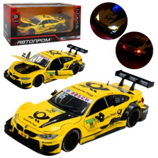 машинка мет. Автопром BMW M4 DTM, звук, св., відч. дв., на бат. в кор. 25х14х12см.  68256B(Y) (6/12)