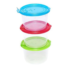 набір судків круглих пластикових 3шт.  702-3050А/117228  (72)