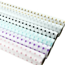 плівка для пакування квітів та подарунків тонована "горох" рулон 60см.х10м.