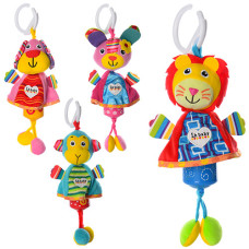 підвіска на коляску плюш, шарудіння, брязкальце, в кул. 16х6,5х5см.  Е12599  (100)