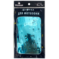 шторка для фотозони Pelican 1х2м. "Глянцева фольга" блакитна  872105  (10/300)