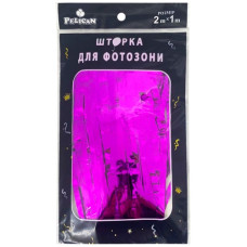 шторка для фотозони Pelican 1х2м. "Глянцева фольга" фіолетова  872109  (10/300)
