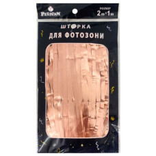 шторка для фотозони Pelican 1х2м. "Матова фольга" рожеве золото  872133  (10/300)