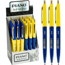 ручка Piano РТ-056 кульк. автоматична масл. синя 0,7мм.  (24/1152)