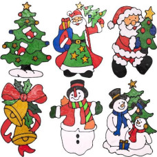 наліпки для вікон силіконові 25х30см.  13-65/98233  (20)