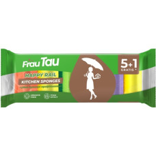 губка кухонна Frau Tau "Happy Rail" набір 5+1шт.