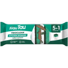 губка кухонна Frau Tau "Trioclean" набір 5+1шт.